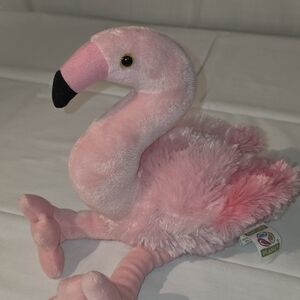 Pink Plush Flamingo Toy